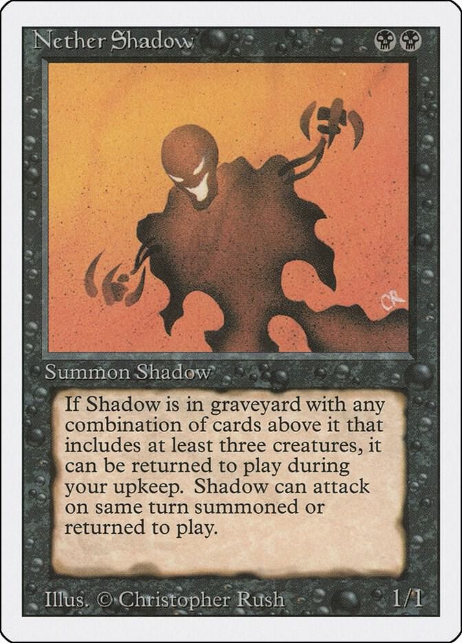 Nether Shadow - Revised Edition Rare Sinlge Magic: The Gathering