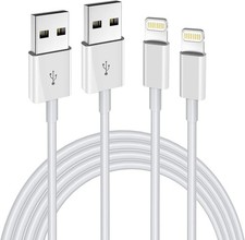 2-Pack Apple MFi Certified Lightning Cable for iPhone, iPad, iPod