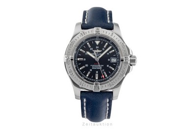 Breitling Colt 500M Black Dial Edelstahl Automatik Herrenuhr Ref A17380 B&P 2007
