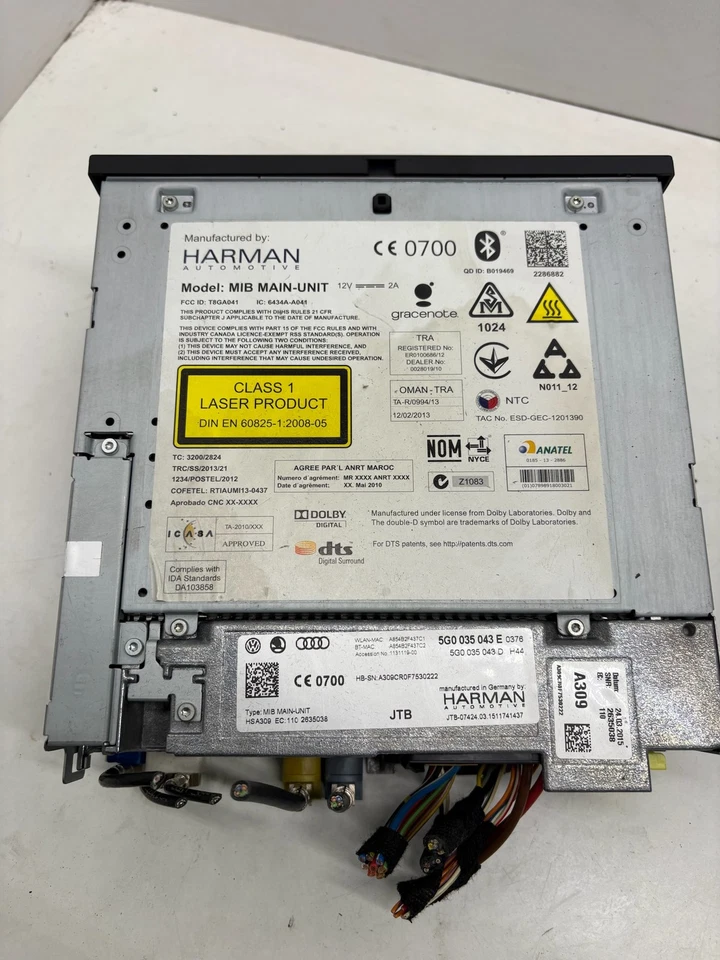 Modulo multimediale VW Golf VII GTD 5G0035043E ORIGINALE - Immagine 3 di 4