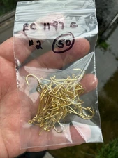 Rare Eagle Claw #1197G Fly Tying Hooks Sizes #1 #2 #4