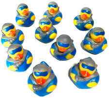 LOT OF 10 BLUE 2" SPACE EXPLORER CRUISING DUCKS RUBBER DUCKIES CRUISE DUCK