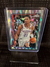 2025-26 Topps Chrome Aaron Wiggins #196 Wave Refractor Thunder