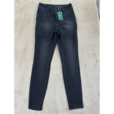 Halara Skinny Jeggings  Womens Size S Reg Dirty Grey Black Stretch Regular NEW