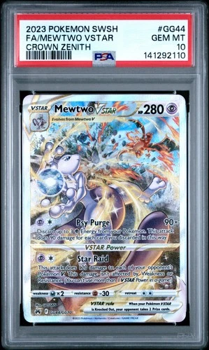 2023 Pokemon Crown Zenith #GG44 Mewtwo Vstar PSA 10