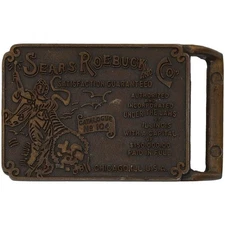 1897 Sears Roebuck Catalog # 104 Replica Catalogue 1970s Vintage Belt Buckle