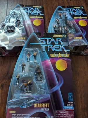Star Trek 3x Strike Force Charaktersets. Ferengi, Sternenflotte, Klingone
