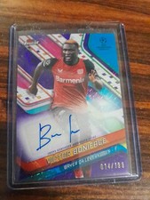 VICTOR BONIFACE 2024/25 TOPPS FINEST BASE CARD AUTO VARIATION UEFA 014/199