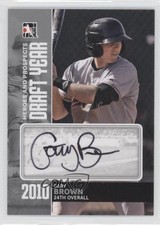 2011 ITG Heroes and Prospects Draft Year Silver /39 Gary Brown #DY-GB Auto 0f8