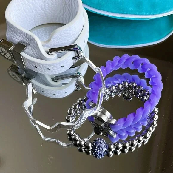 Rustic Cuff Stackable Mixable Bracelet Sets Leath… - image 7