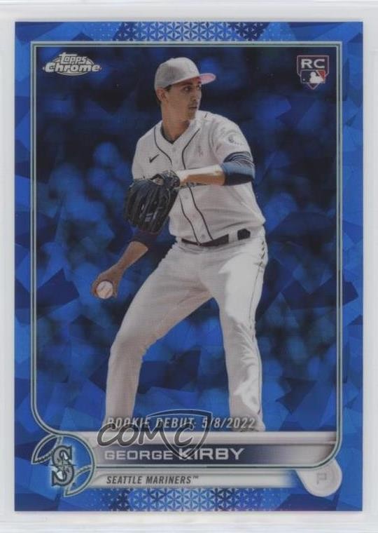 2022 Topps Chrome Update Sapphire Edition Rookie Debut George Kirby #US290 09x3