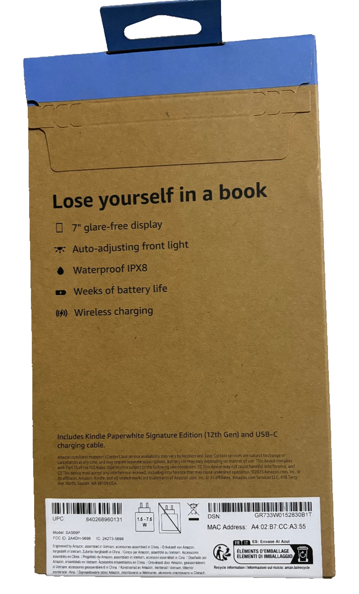 Amazon Kindle Paperwhite Signature Edition 11th Gen 32GB, Wi-Fi