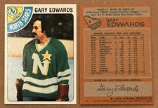 Gary Edwards #6 1978-79 Topps - Goalie Minnesota North Stars