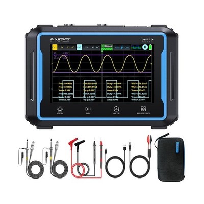 【FNRSI 2C53P Plus Upgraded with Carrying CASE】 3in1 Oscilloscope/M