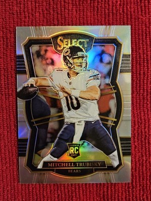 Mitchell Trubisky 2017 Select Premier Level Silver RC #197 Bears/Titans
