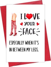 Funny Naughty Valentine's Day Card for Him Her