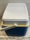 Vintage Retro GOTT Rubbermaid Cooler Lunch Pale Box Blue Perfect For 6 Pack! — photo 3