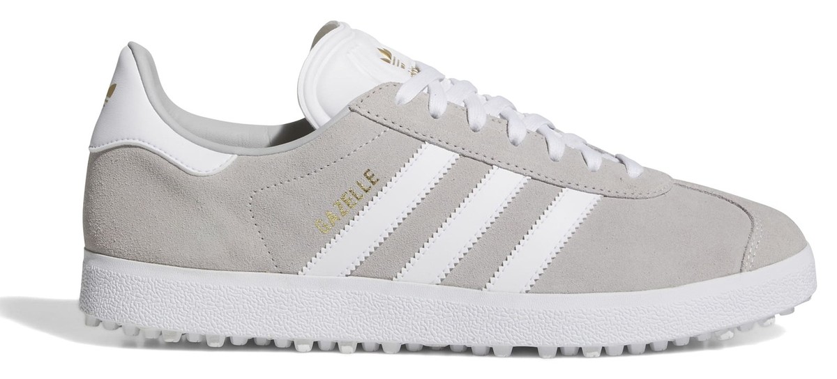 アディダス　GAZELLE GOLF IH2270 Adidas Gazelle Golf IH2270 Grey Two White Gold Metallic Spikeless
