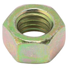 Zoro Select U04122.037.0001 Hex Nut, 3/8"-16, Steel, Grade 8, Zinc Yellow,,
