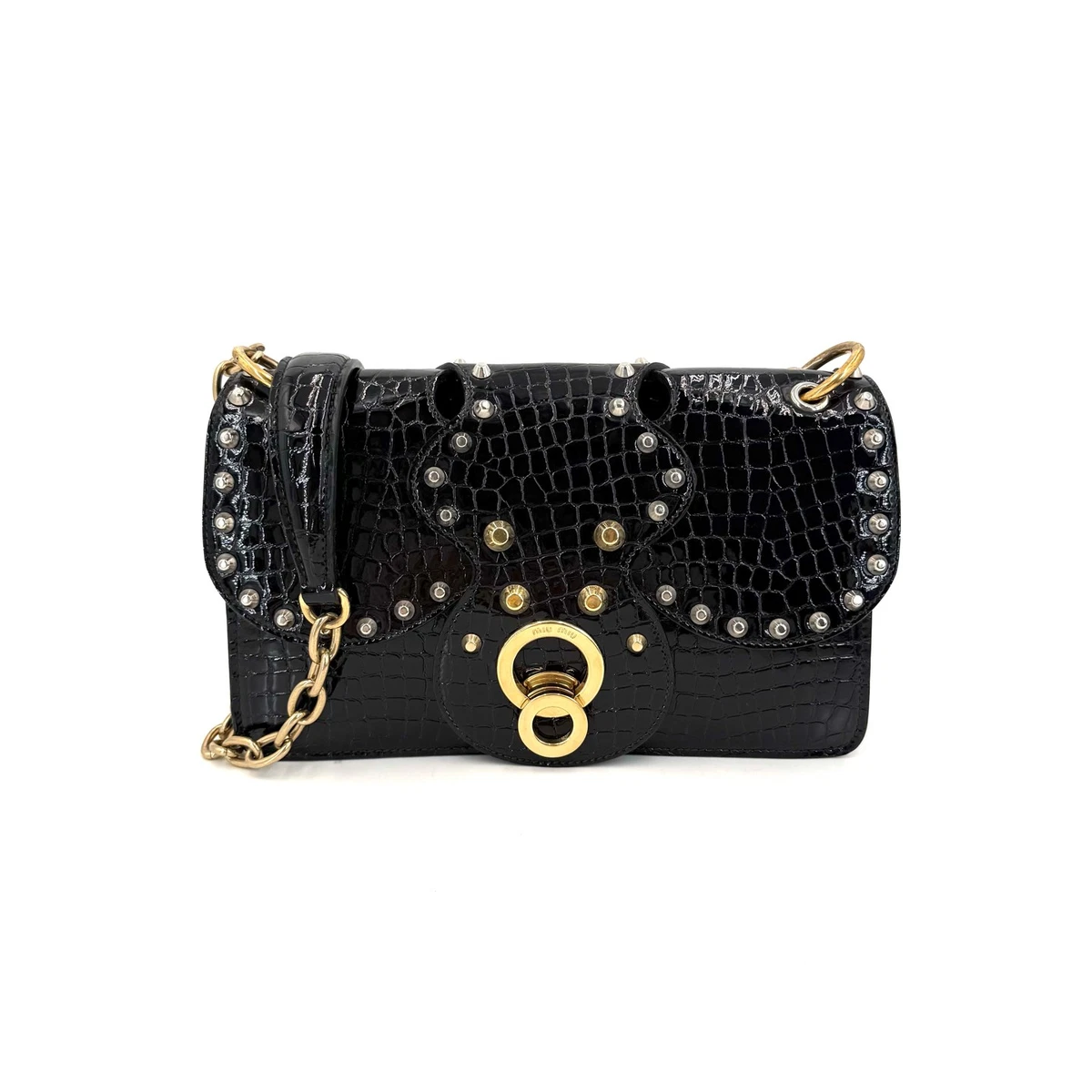 Miu Miu Turn Lock Women's Leather Exterior Bags & Handbags for