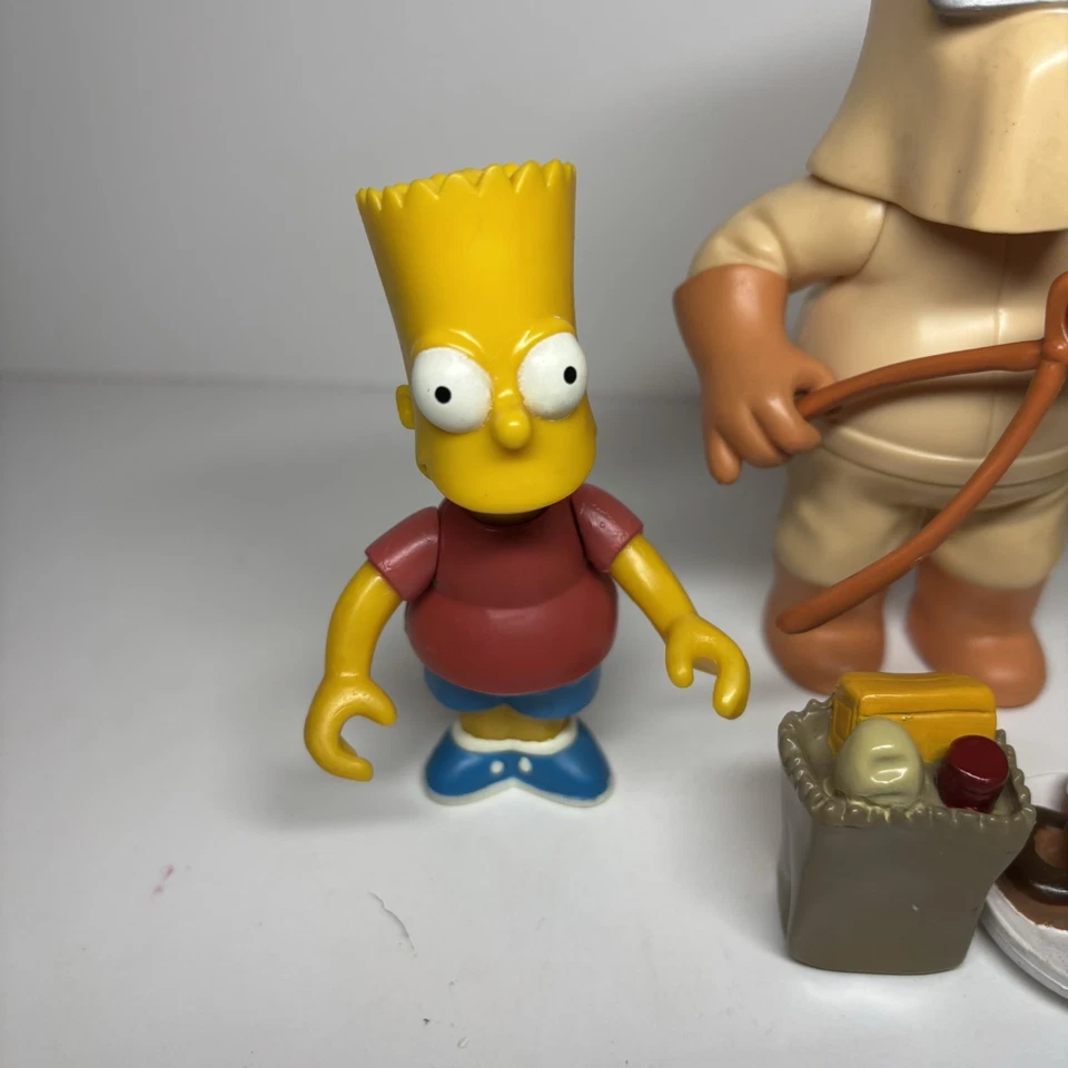 Vintage The Simpsons Action Figures 2000 Playmates Toys Fox WOS Homer Marge Bart - Image 4 of 4