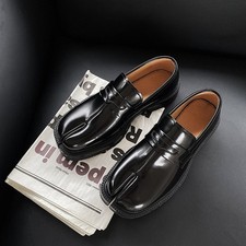 Men's Genuine Leather Split-toe Pedal Loafers Tabi Shoes Women Thick Sole Shoes