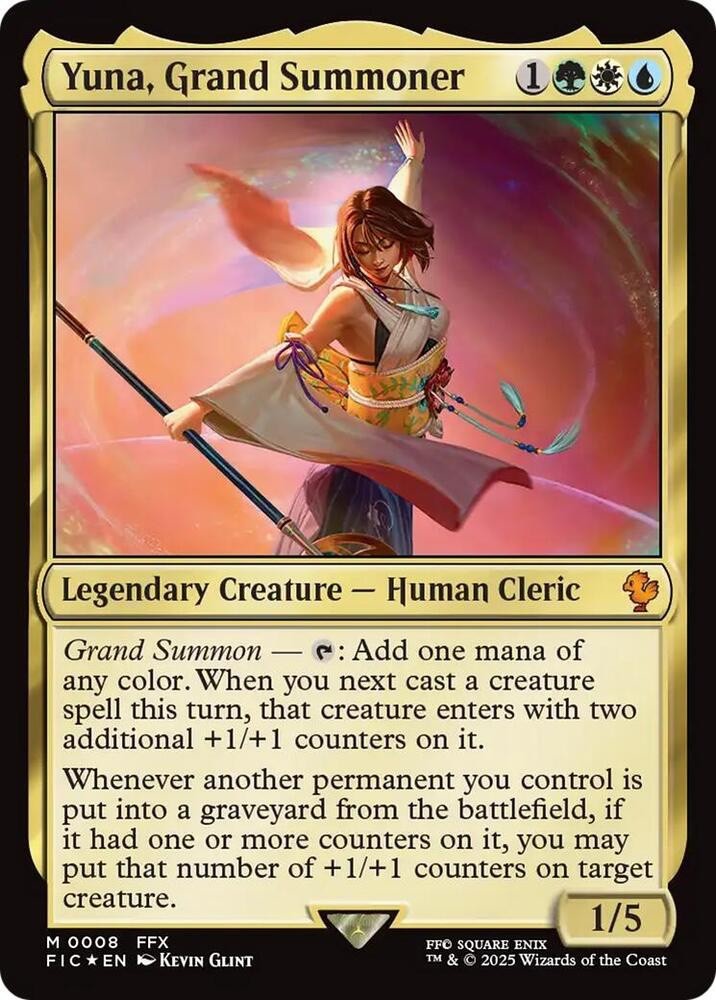 Yuna, Grand Summoner Commander: Final Fantasy Foil for sale online