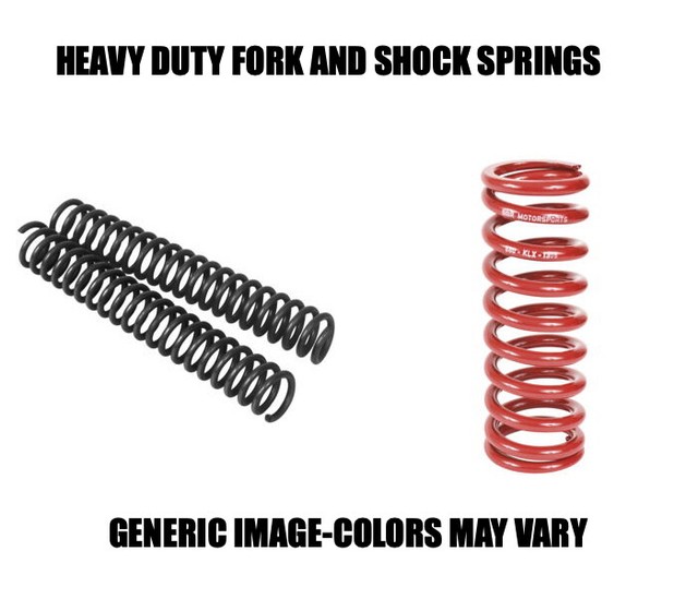 BBR Pitbike heavy duty stiffer fork and shock spring set springs 0317