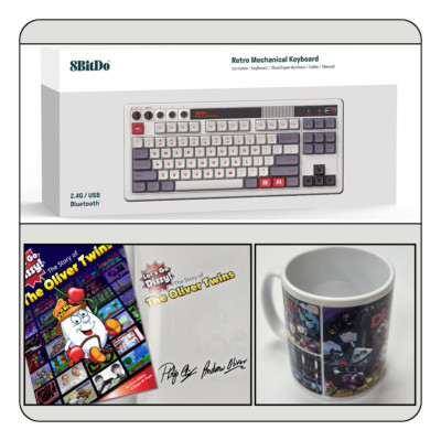8BitDo Retro Mechanical Keyboard - NES Edition - Exclusive Dizzy Bundle