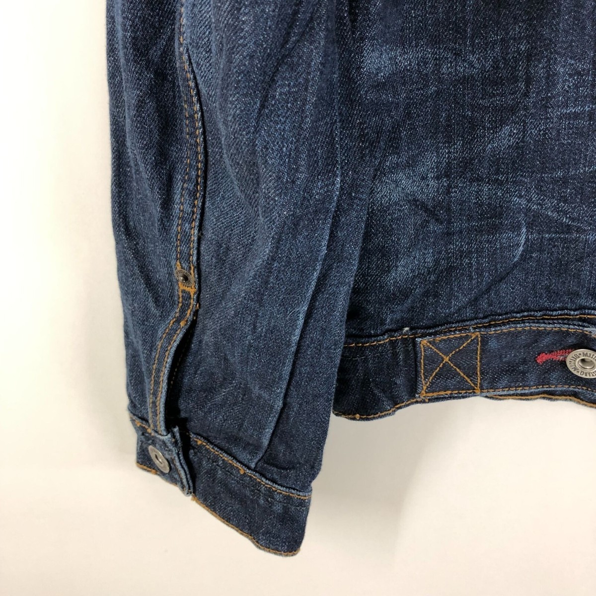 Mustang Mens Vintage Denim Jacket Cotton Dark Wash Blue S | eBay