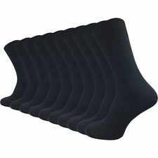 Socken aus 100% Baumwolle f&uuml;r Damen & Herren (10 Paar) ohne Naht & ohne Gummi
