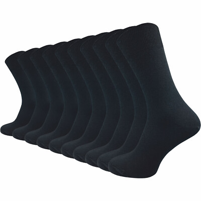 Socken aus 100% Baumwolle für Damen & Herren (10 Paar) ohne Naht & ohne Gummi