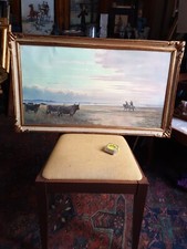 ANTICO DIPINTO/FINE OTTOCENTO/PAESAGGIO FRANCESE/PASTELLO SU CARTONE RIGIDO. 