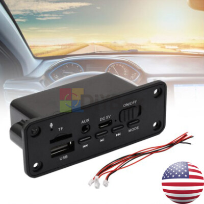 Audio Amplifier Decoder Board Audio Module TF Radio Bluetooth Car MP3 Player US