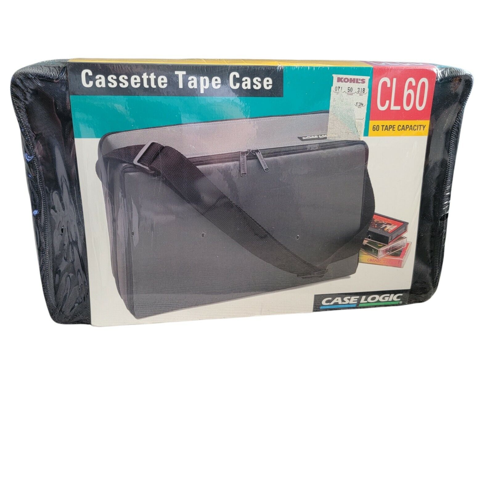 1992 Case New Shipping Free Logic Super sale period limited CL60 Black Shoulder Cassette w Audio Tape