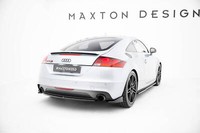 Diffusor Heck Ansatz FüR Audi TT S-Line 8J Facelift Schwarz Glanz Flaps