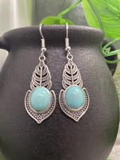 2  Earring Set Silver-tone Exaggerated Dangle Drop New Free Ship A3541