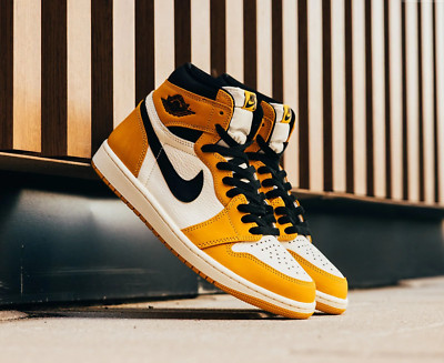 Jordan 1 Retro High OG 'Yellow Ochre' Black White Sail DZ5485-701