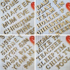 Personalised Any Wooden Name Letters Numbers & Words Wedding Gift MDF Art Craft