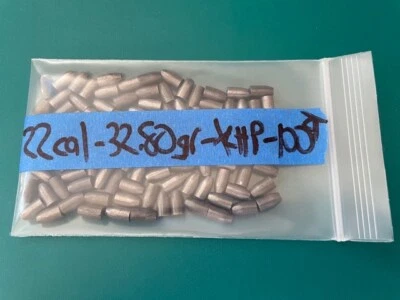 22 CALIBER 32.80 GRAIN XLHP PELLETS/ SLUGS FROM VARMINTKNOCKERS .217"