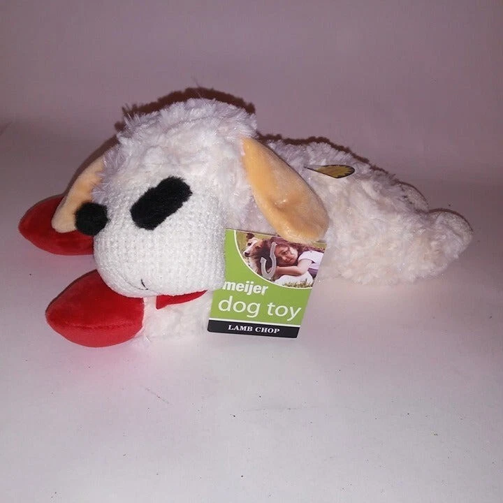 Easter lamb top chop dog toy