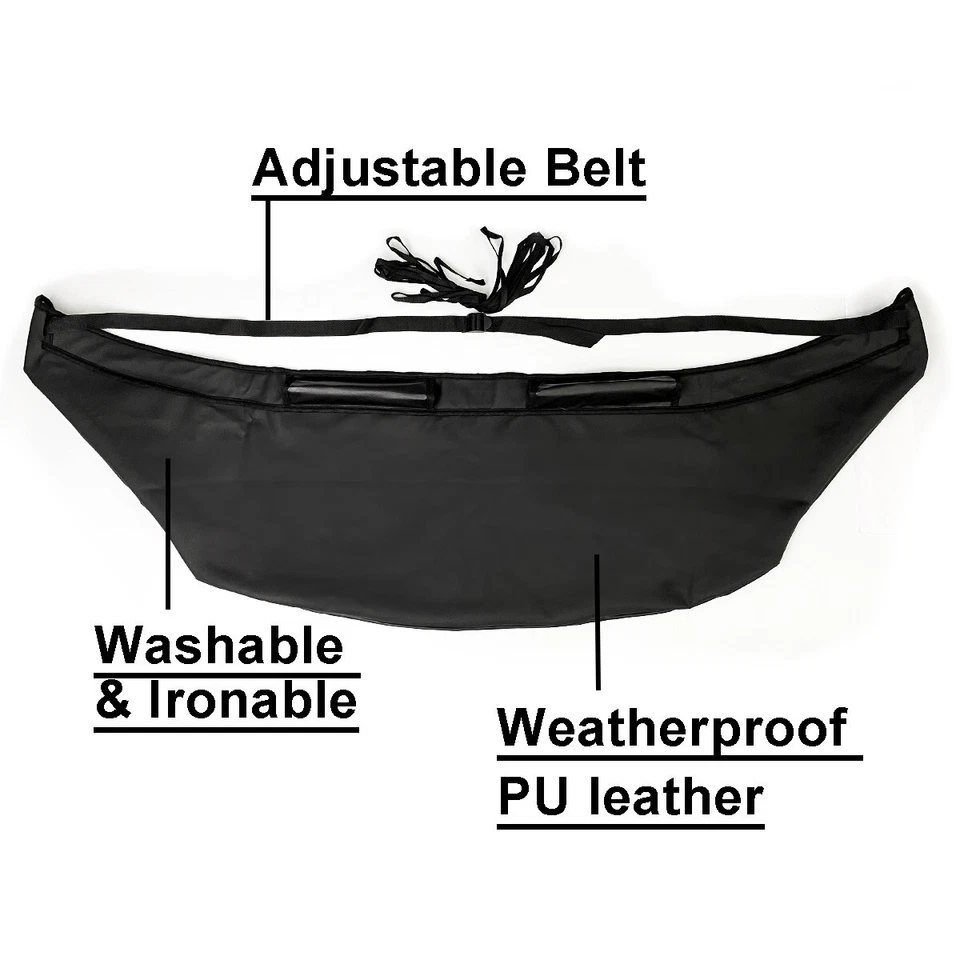 Black Car Bonnet Hood Bra For Honda Civic 2001-2006 Protector Mask Cover - Изображение 3 из 4