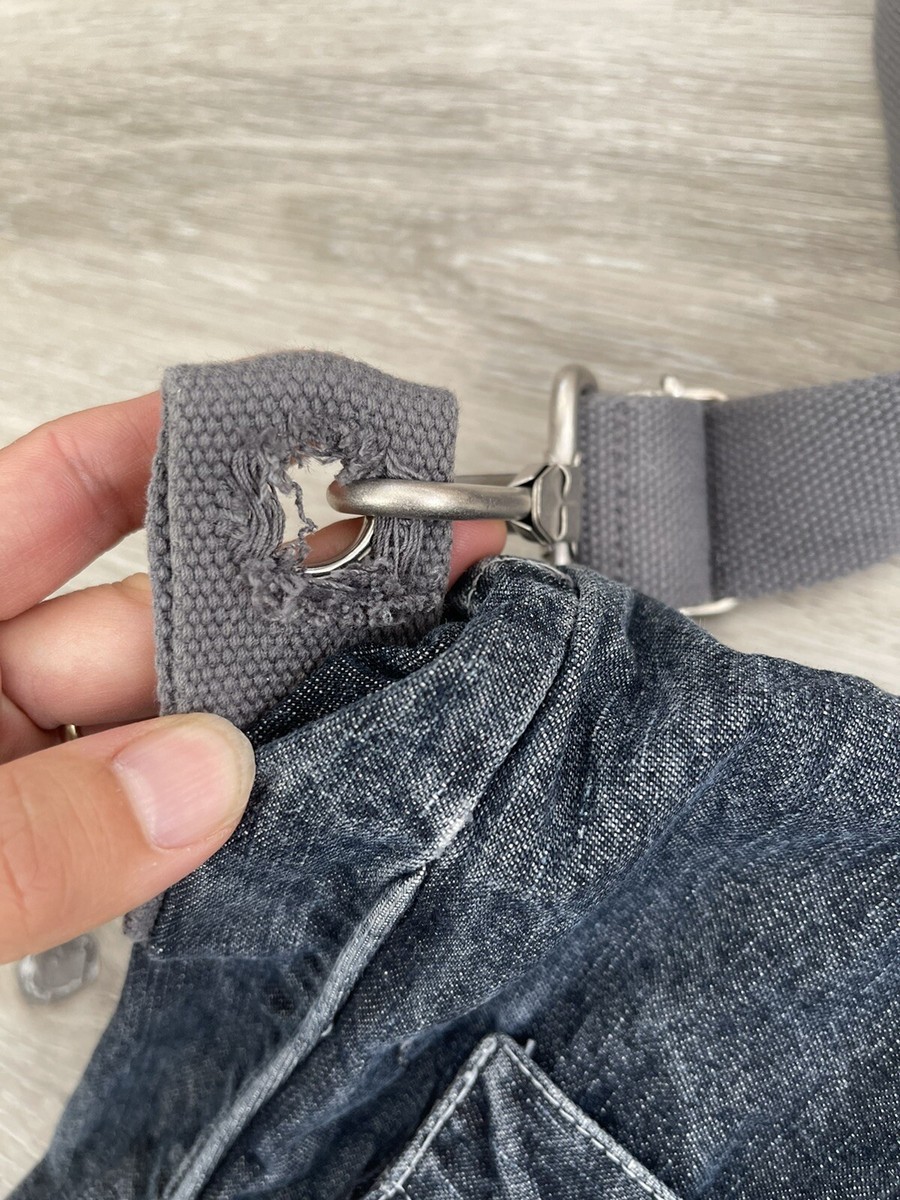 Vintage FCUK French Connection Denim Messenger Crossbody Bag