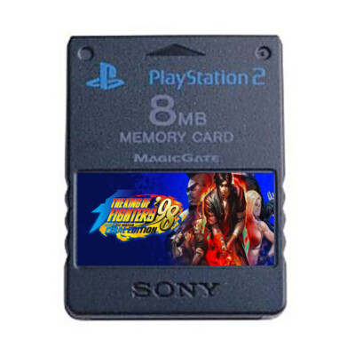 The King of Fighters 98 Ultimate Match PS2 Official Memory Card 100% Saves