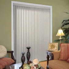 Room Darkening Vertical Blind Kit for Sliding Door Window 78" x 84" Pearl Gray
