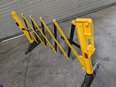 JSP SAFETY Barrier: 39  High Polyethylene Frame Black & Yellow KAZ110-005-330