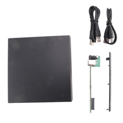 12.7mm External DVD Enclosure USB 2.0 External DVD/CD-ROM Case for Laptop9619