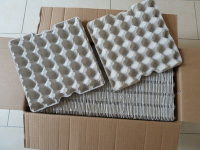 60 Stück Eierpappen M, Eierwaben, Eierkartons, Eierverpackung, Eierhöcker