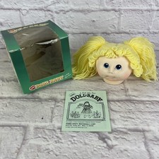 Original Little Doll Baby Head Martha Nelson Thomas Blonde Pigtails 1984 Vintage