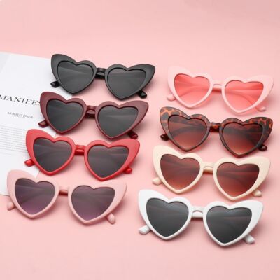 Heart Shaped Sunglasses Women Fashion Love Heart Sunglasses UV400